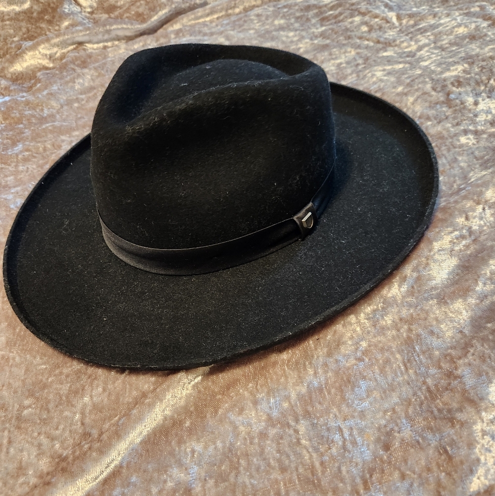 Brixton Black Fedora with Satin Lining